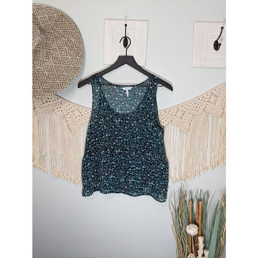 Kina Floral Ruffle Tank Top